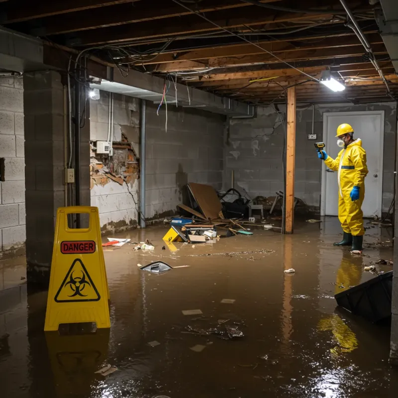 Flooded Basement Electrical Hazard in Leith-Hatfield, PA Property